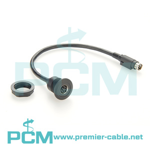 พาวเวอร์ DIN 4Pin ตัวผู้ไปตัวเมียแผงกลมต่อขยายสาย KPPX-4P kpjx ซ็อกเก็ตสำหรับเครื่องพิมพ์สแกนเนอร์จอ POS - Product Image 4