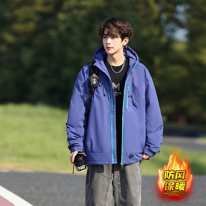 7870 cotton-padded coat - purple