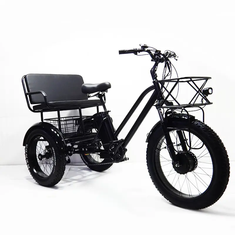 UWant bicicleta elétrica solar 3 rodas para 2 adultos 3 rodas bicicleta elétrica bicicleta elétrica aberta com três rodas