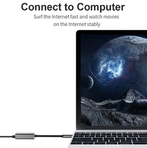 Tip-c RJ45 Gigabit Ethernet tip-c için Ethernet adaptörü USB tip-c LAN ağ adaptörü USB ağ kartı PC dizüstü Tablet için - Product Image 4