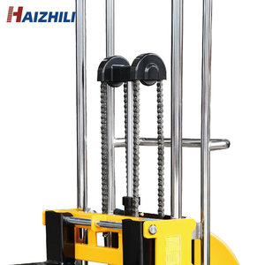 400Kg 1.7M tek çerçeve hafif yarı elektrikli istifleyici platformu ve çatal çift amaçlı istifleyici - Product Image 5