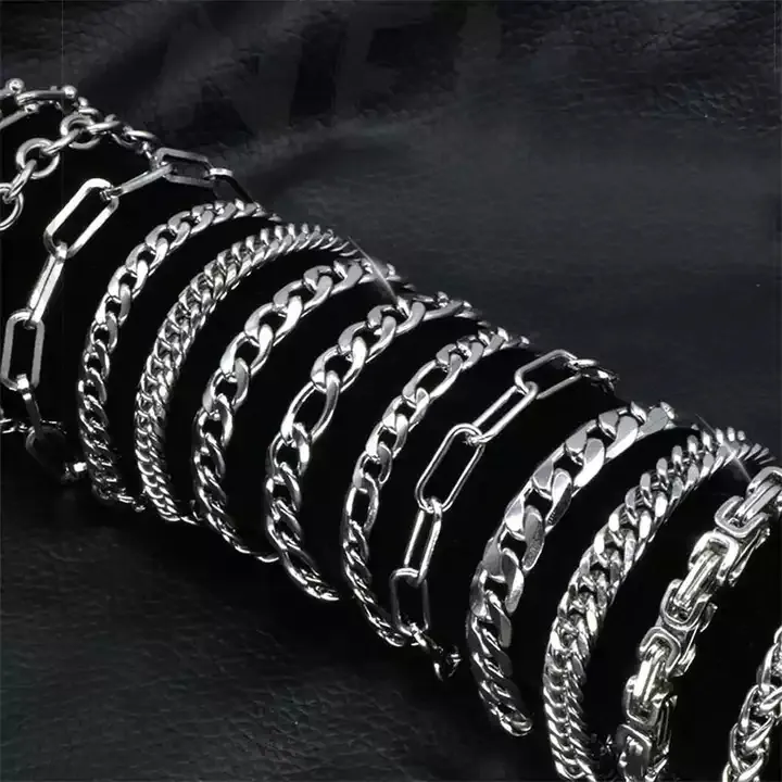 Gioielli Vintage italiani bracciale a catena cubana in argento Sterling 925 senza appannamento bracciali in rete placcata oro 18 carati