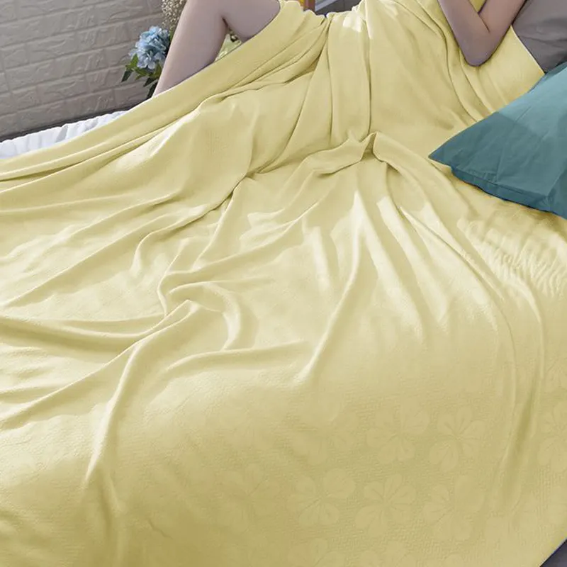 Легкая вафельная охлаждающая Бамбуковая ткань, мягкое тонкое одеяло, охлаждающее одеяло, поглощающее тепловое охлаждающее одеяло
