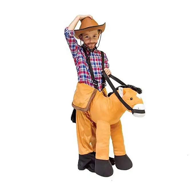 M185 abbigliamento Cosplay di Halloween divertente bambino finta gioco costumi di animali di cavallo adorabili costumi di cavallo realistici
