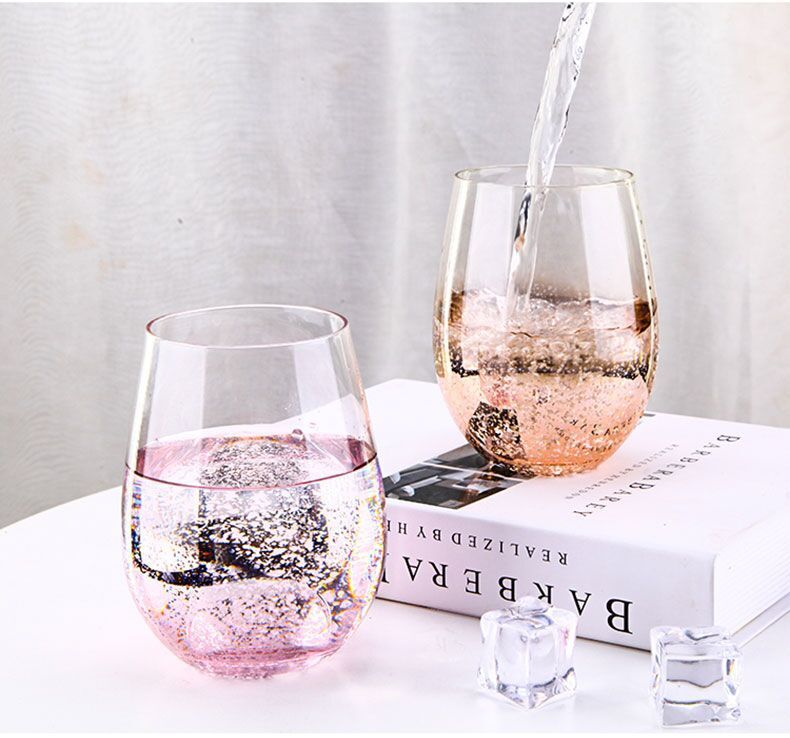 Creative starry sky transparent egg cup crystal wine glass