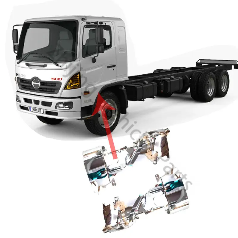 Aksesori krom kurva datar Panel sudut bodi truk seperti pabrik krom gambar untuk Nissan Isuzu Mitsubishi LHD RHD untuk Hino 500