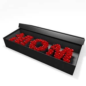 Scatola di fiori regalo rettangolare confezione di carta di lusso personalizzata per la festa del papà di san valentino festa della mamma riciclata materiali UV