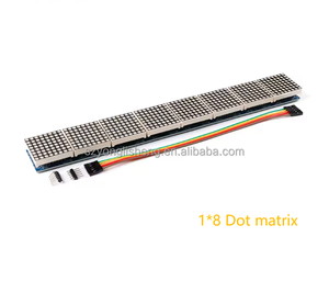 Stock MAX7219 8*8 Dot Matrix modulo Display a LED 1x2 2x4 2x8 8/4/2 in un tubo digitale microcontrollore scheda di controllo - Product Image 5