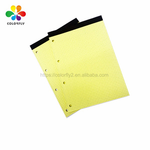 黄色便签本学校书写便签本记事本4孔记事本 - Product Image 5