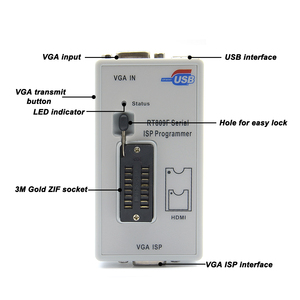 Orijinal RT809F seri iss programcı adaptörleri ile + 1.8v adaptörü + SOP8 testi klip + EDID kablo + ICSP bios evrensel programcı