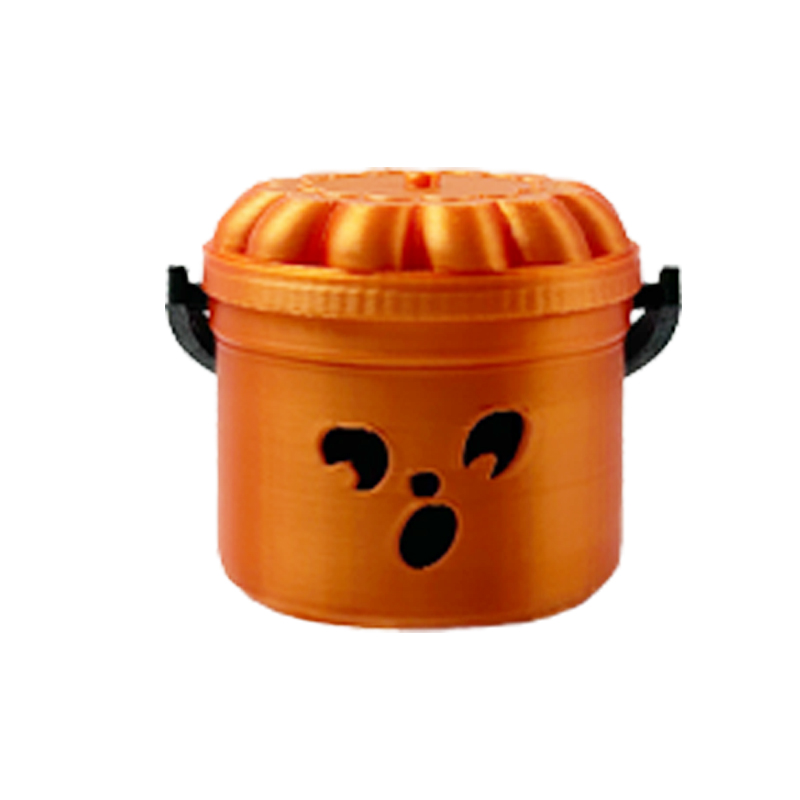 Orange surprised bucket