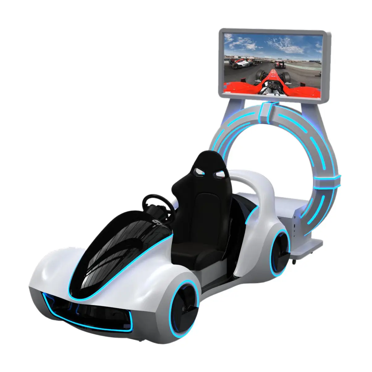 Vitesse à jetons 9D VR de parc à thème de l'arcade VR de nouvelle conception conduisant le simulateur