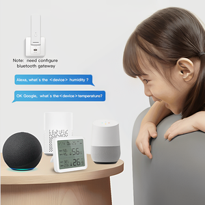 Termómetro inteligente para el hogar con pantalla LCD, sensor de temperatura y humedad, compatible con la aplicación Alexa y Tuya, retroiluminación de detección de red WiFi - Product Image 2