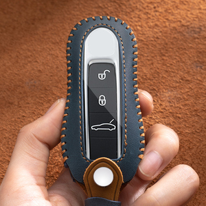 Fabrika kaynağı özel araba anahtarı durum kapağı akıllı uzaktan anahtar kutusu karbon fiber araba anahtarı kapağı kapak Porsche - Product Image 2