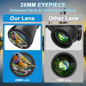 Ống nhòm mạnh mẽ 20x50 Ống nhòm gấp cầm tay nhỏ gọn cho người lớn quang học HD Thiết bị cắm trại ngoài trời Kính thiên văn - Product Image 3