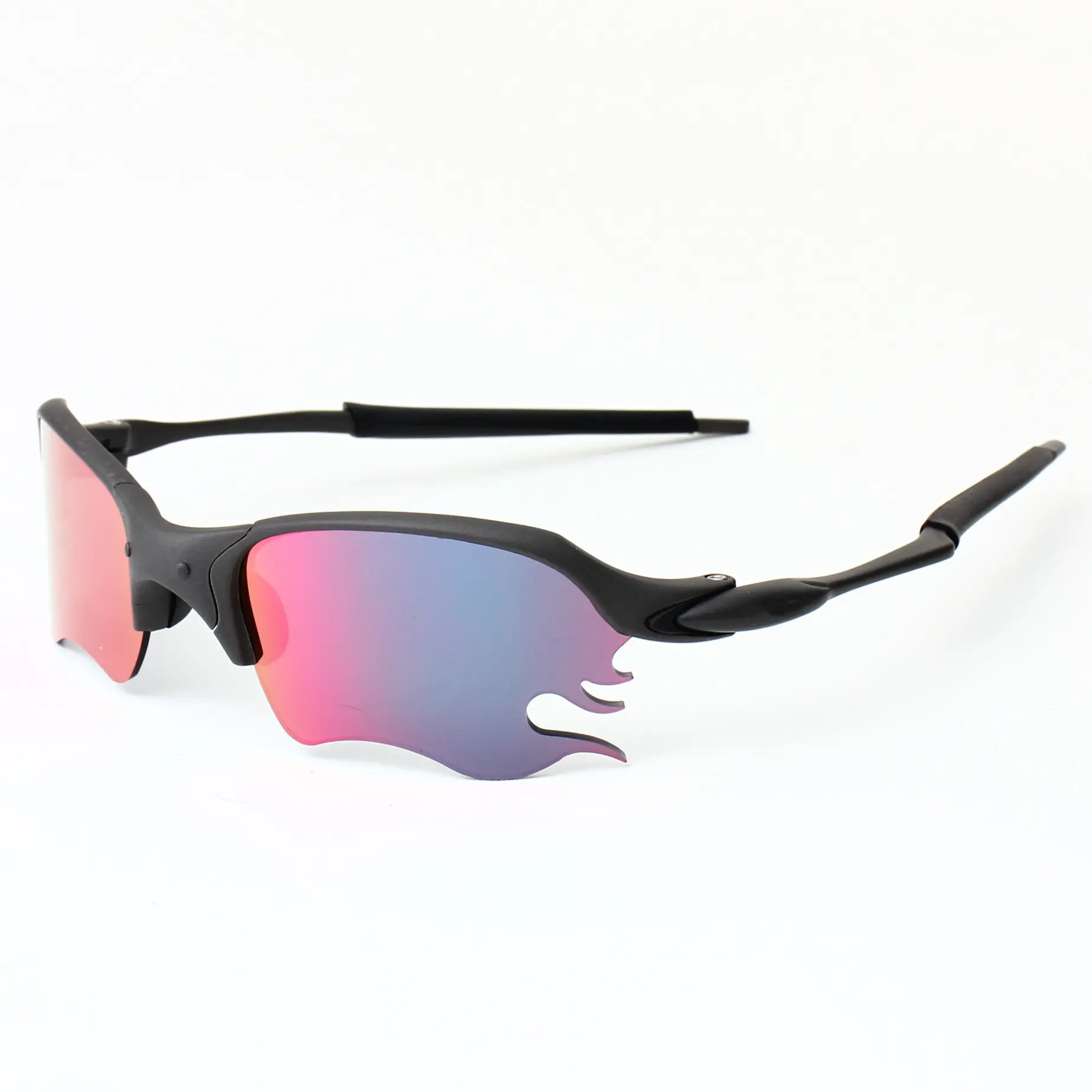 2024 Neue polarisierte Sonnenbrille für Herren und Damen Sport Radfahren flammenförmige Sonnenbrille