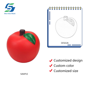 Bán buôn tùy chỉnh PU bọt căng thẳng bóng táo phục hồi cảm giác lo lắng cứu trợ bóp đồ chơi tùy chỉnh in logo Quà tặng khuyến mãi - Product Image 2