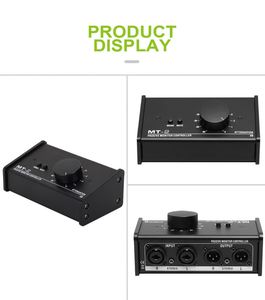 パッシブスタジオモニターコントローラー大音量ノブ2 XLRコンボ入力パッシブモニターコントローラー - Product Image 5