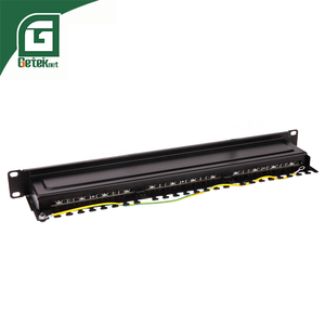 GETEKnet 19 Inch 1U FTP 24 Port RJ45 <strong>Patch</strong> <strong>Panel</strong> 24 Port cat 6 <strong>Module</strong> <strong>with</strong> Efficient Cable Management - Product Image 3