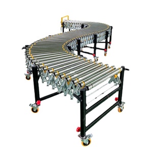 O-belt Motor Power Roller Conveyor Motorized Flexible Roller Conveyor for <strong>Loading</strong> <strong>and</strong> <strong>Unloading</strong> - Product Image 1