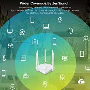 Smart Dual Band 3000Mbps Openwrt Mesh <strong>Router</strong> Wifi 6 With VPN Firewall <strong>QoS</strong> Functions for Home Office Starlink <strong>Use</strong> - Product Image 5