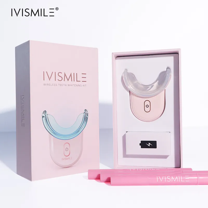 Ivismile Ce承認2024卸売ワイヤレス歯ホワイトニングLEDライトキットホームプロフェッショナル歯ホワイトニングキット