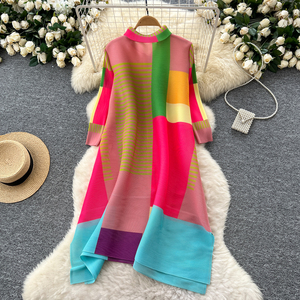 Moda elbise kadın streç sarkma uzun etek bahar rahat kadin elbiseler