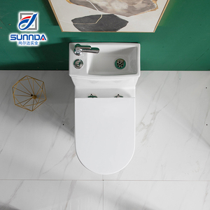 2021最新製造ワンピーストイレ洗面台洗浄手付きトップトイレ貯水槽にシンク付き - Product Image 6