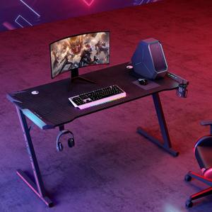 Mesa de juegos con pata en forma de Z para ordenador, mesa de juegos de net cafe, escritorio de casa, mesa de estudio, escritorio de escritura - Product Image 5