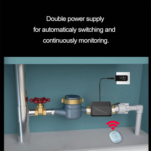 IMRITA Home <strong>Use</strong> Pipeline Leak <strong>Detection</strong> Smart Residential Water Leak Detector <strong>Sensor</strong> With Water Shut off Valve Alarm System