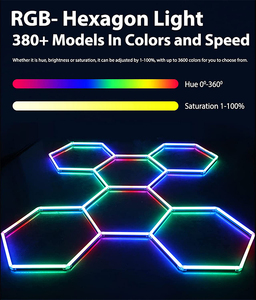 Einfache Installation Fernbedienung Großhandel kundenspezifische Sicherheit Fernbedienung Sechseck-Beleuchtung Rgb Led-Arbeitslicht 12 V