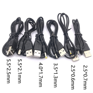 USB A ตัวผู้ไปยัง DC สายไฟ5.5 2.1 2.0 0.6 2.5 3.5 1.35 4.0 1.7 5.5 2.5มม. ต่อปลั๊ก USB ไป DC - Product Image 6