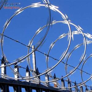 BTO-22 concertina mạ kẽm dao cạo dây thép gai bền dao cạo dây thép gai chéo cuộn cho Nhà Tù đường sắt xây dựng trang trại - Product Image 2