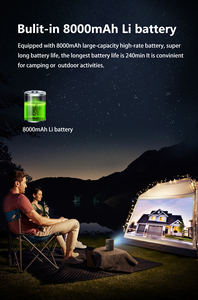 2024 táctil de cine en casa portátil mini DLP Android 9 proyector 210ANSI 3D 4K con batería 5G WIFI al aire libre Mini proyector DLP C900 - Product Image 6