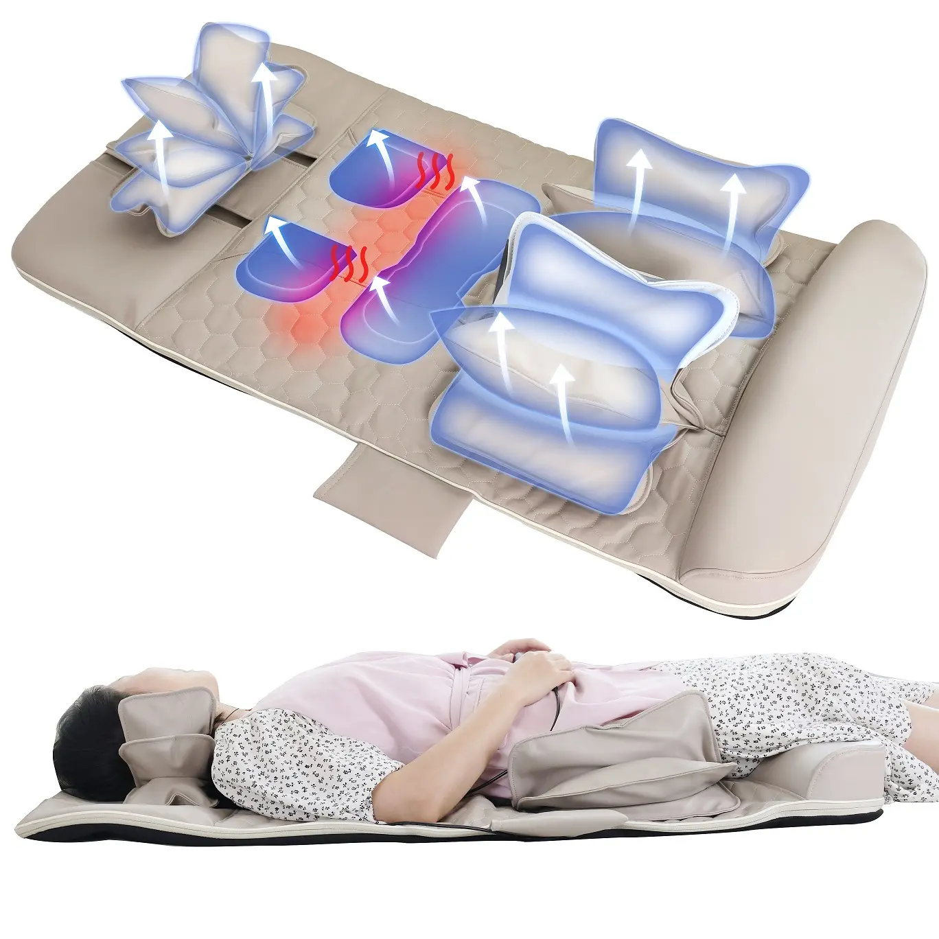 Healthpal Best Sell nuovi prodotti Body Electric Air Compression Stretching Massage Mat sport massaggio materasso massaggio corea