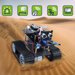 Fabrika kaynağı toptan Nano Bluetooth paletli tankı akıllı araba programlama kiti Arduino ile uyumlu