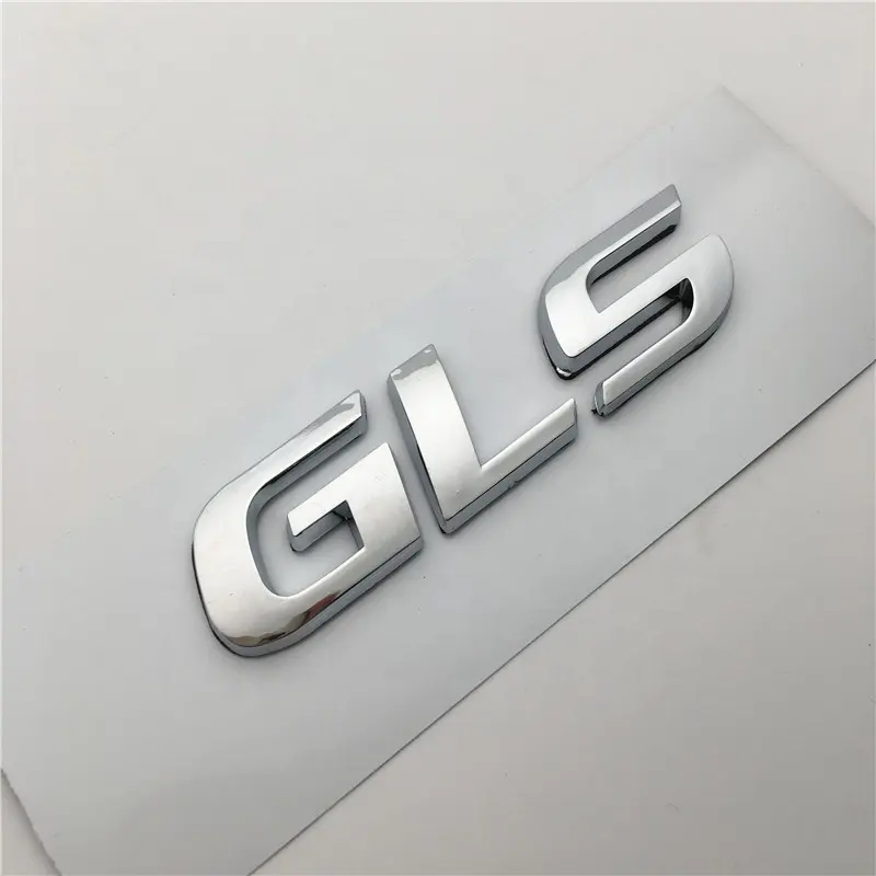 Emblema de plástico ABS cromado para coche, insignia personalizada con logotipo en 3D
