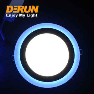 แผงไฟ LED แบบฝังพื้นผิว RGB ไฟเพดานแบบบางเฉียบ3 + 3W 6 = 3W 12 + 4W 18 + W ดาวน์ไลท์เพดานกลมสองสี LPL-COLOR - Product Image 2