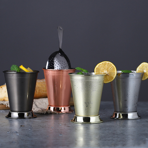 Copper Stainless Steel <strong>Cups</strong> Premium Drinking Glasses Unbreakable Step Cone <strong>Cup</strong> Mint Julep <strong>Cup</strong> - Product Image 2