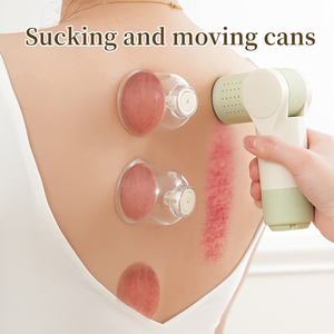 جهاز تدليك كهربائي بالحجامة بالتفريغ أكواب شفط مضادة للسيلوليت تسخين غواشا حرق الدهون الجلد كشط الجسم التخسيس - Product Image 3