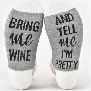Wholesale Custom if You Can Read This Cotton Word Message <strong>Socks</strong> and Men Women Crew Fuzzy <strong>Socks</strong> With Word in Bulk - Product Image 4