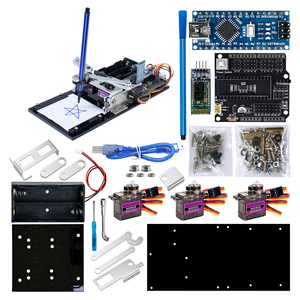 Roboterarm-Zeichnung ssatz Enthält Nano V3.0 ATmega328P-Steuerplatine Programmier bare DIY-Zeichen maschine für Arduino-Projekte