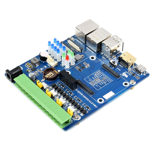 Scheda Base doppia ETH RS485 (B) Mini-Computer per Raspberry Pi Compute modulo 4 (non incluso) Gigabit Ethernet 4CH isolato RS485