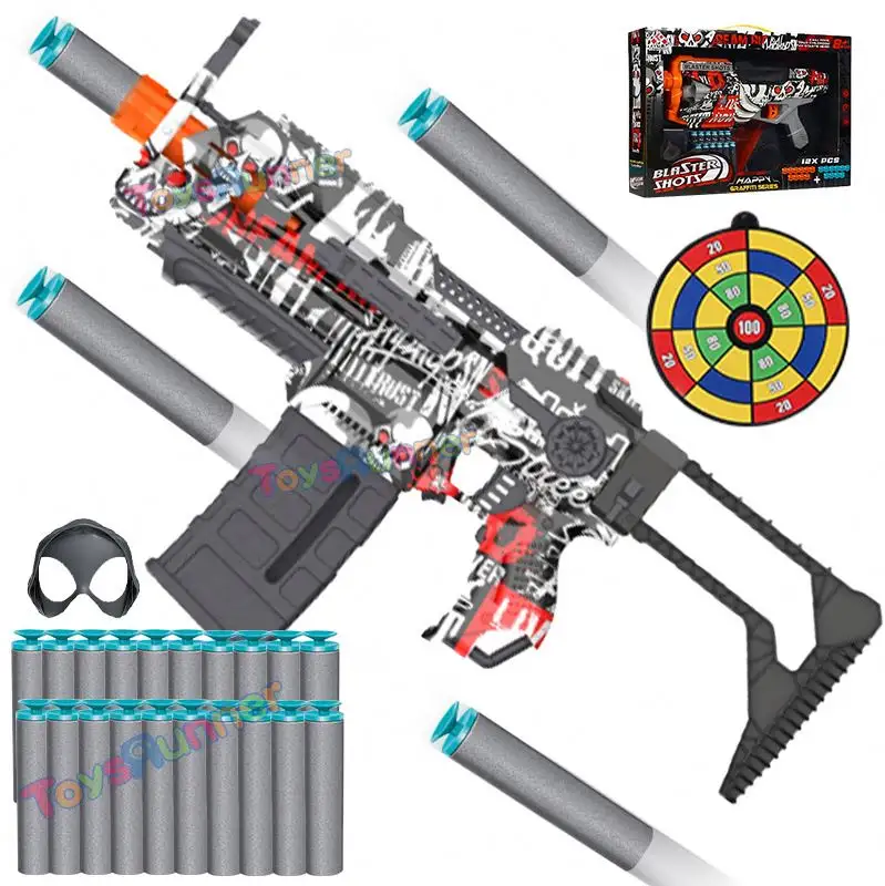 Pistola de juguete de expulsión de concha realista barata, bala de Metal suave de aire, pistola de juguete de expulsión de concha de Paintball de tiro de plástico