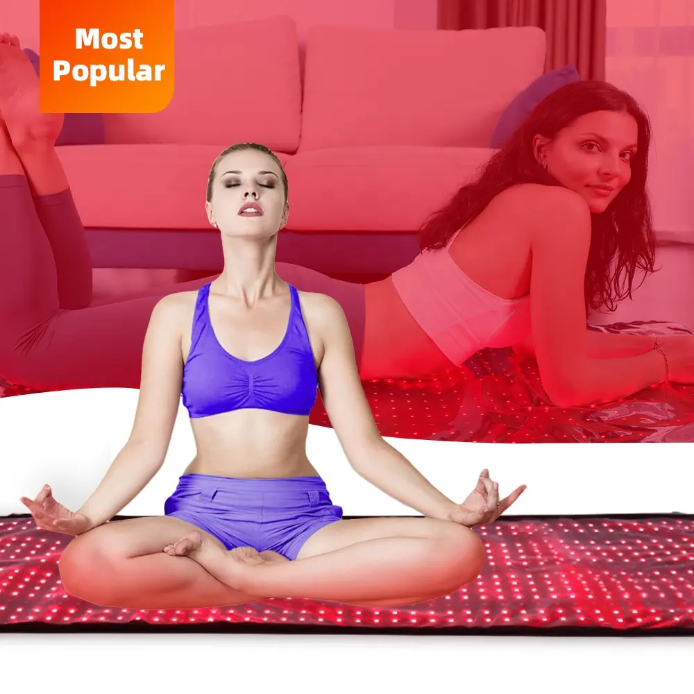 Redfy Large Red Light Therapy Leg Back Yoga Pads Blanket Belt Full Body Led Infrared Red Led Light Therapy Mat Device