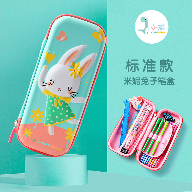 Minnie rabbit pencil case blue-easy to clean