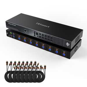 TESmart 8端口HDMI KVM交换机8K 60Hz 4K 144Hz USB 3.0 8台电脑1显示器支持EDID充电功能KVM坞站 - Product Image 1