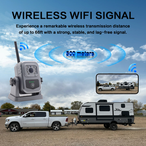 Cámara de respaldo inalámbrica magnética batería incorporada para la aplicación Wifi móvil IP68 compatible con cámara de marcha atrás de 1080P para coche, camión, furgoneta, RV - Product Image 6