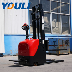 Electric Pallet <strong>Stacker</strong> 1500kg 1.6m 2ton 2m 3.5m Power Reach <strong>Stacker</strong> 1.5t 24v Automatic Electric <strong>Stacker</strong> - Product Image 2