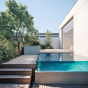 Kính cường lực ghép lớp an toàn siêu trong suốt Jumbo tùy chỉnh, độ dày từ 6,38 mm đến 10 mm, chất liệu SGP PVB, dùng cho bể bơi, khả năng chịu nhiệt cao hơn - Product Image 5